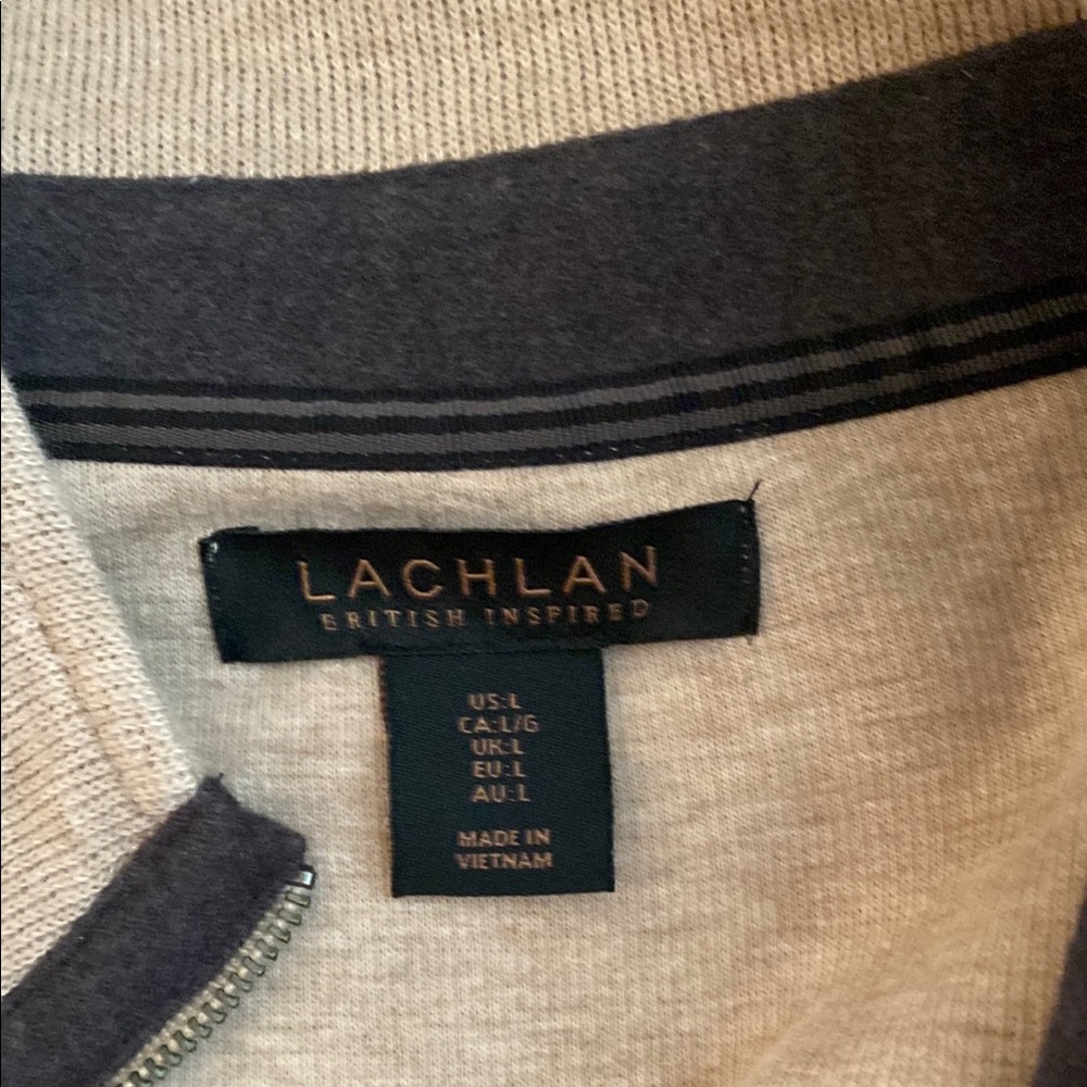 Beige Quarter-Zip Pullover - Picture 2 of 2